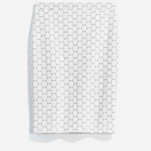 White polka dot pencil skirt -- NWT